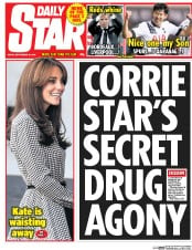 Daily Star () Newspaper Front Page for 18 September 2015