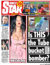 Daily Star () Newspaper Front Page for 18 September 2017