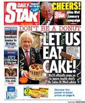 Daily Star () Newspaper Front Page for 19 January 2023