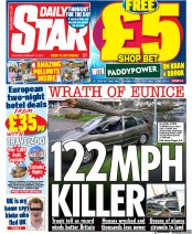 Daily Star () Newspaper Front Page for 19 February 2022