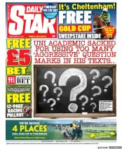 Daily Star () Newspaper Front Page for 19 March 2021