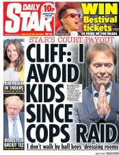 Daily Star () Newspaper Front Page for 19 July 2018
