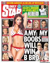 Daily Star () Newspaper Front Page for 19 August 2011
