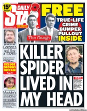 Daily Star () Newspaper Front Page for 1 November 2013