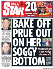 Daily Star () Newspaper Front Page for 1 November 2017