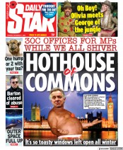Daily Star () Newspaper Front Page for 1 November 2022