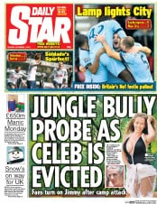 Daily Star () Newspaper Front Page for 1 December 2014
