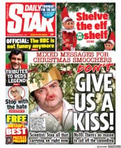 Daily Star () Newspaper Front Page for 1 December 2021
