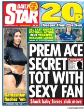Daily Star () Newspaper Front Page for 1 February 2017
