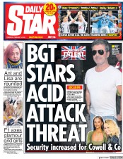 Daily Star () Newspaper Front Page for 1 February 2018