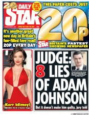 Daily Star () Newspaper Front Page for 1 March 2016