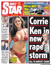 Daily Star () Newspaper Front Page for 1 April 2013