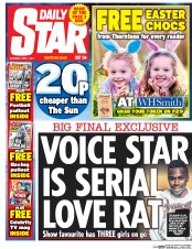 Daily Star () Newspaper Front Page for 1 April 2017