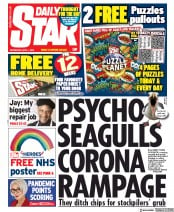Daily Star () Newspaper Front Page for 1 April 2020