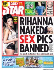 Daily Star () Newspaper Front Page for 1 May 2014
