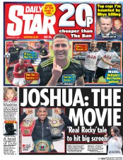 Daily Star () Newspaper Front Page for 1 May 2017