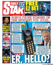Daily Star () Newspaper Front Page for 1 May 2021