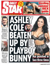 Daily Star () Newspaper Front Page for 1 July 2015