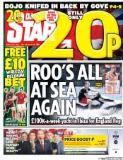 Daily Star () Newspaper Front Page for 1 July 2016