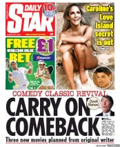 Daily Star () Newspaper Front Page for 1 July 2019
