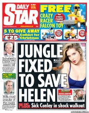 Daily Star () Newspaper Front Page for 20 November 2012
