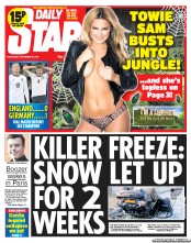 Daily Star () Newspaper Front Page for 20 November 2013