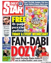 Daily Star () Newspaper Front Page for 20 November 2019