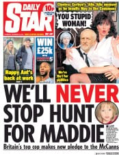Daily Star () Newspaper Front Page for 20 December 2018