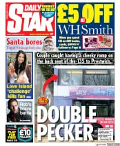 Daily Star () Newspaper Front Page for 20 December 2019