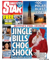 Daily Star () Newspaper Front Page for 20 December 2021
