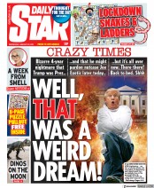 Daily Star () Newspaper Front Page for 20 January 2021