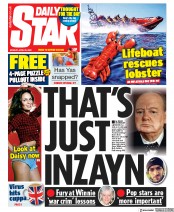 Daily Star () Newspaper Front Page for 20 April 2020