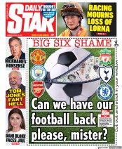 Daily Star () Newspaper Front Page for 20 April 2021