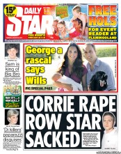 Daily Star () Newspaper Front Page for 20 August 2013