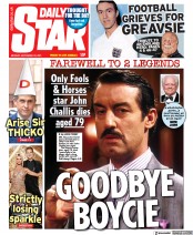 Daily Star () Newspaper Front Page for 20 September 2021