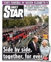 Daily Star () Newspaper Front Page for 20 September 2022