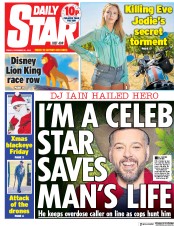 Daily Star () Newspaper Front Page for 21 December 2018