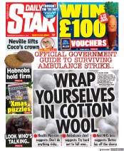 Daily Star () Newspaper Front Page for 21 December 2022