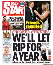Daily Star () Newspaper Front Page for 21 January 2020