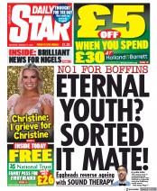 Daily Star () Newspaper Front Page for 21 January 2023