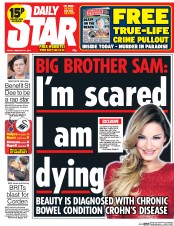 Daily Star () Newspaper Front Page for 21 February 2014