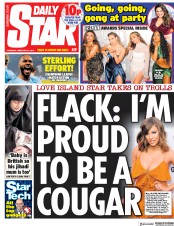 Daily Star () Newspaper Front Page for 21 February 2019