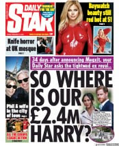 Daily Star () Newspaper Front Page for 21 February 2020