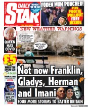 Daily Star () Newspaper Front Page for 21 February 2022