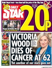 Daily Star () Newspaper Front Page for 21 April 2016