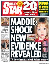 Daily Star () Newspaper Front Page for 21 April 2017