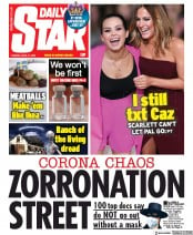 Daily Star () Newspaper Front Page for 21 April 2020