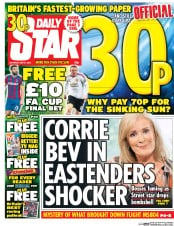 Daily Star () Newspaper Front Page for 21 May 2016
