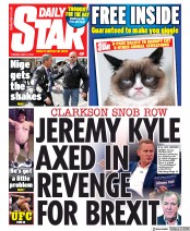 Daily Star () Newspaper Front Page for 21 May 2019