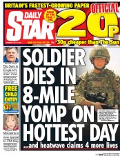 Daily Star () Newspaper Front Page for 21 July 2016